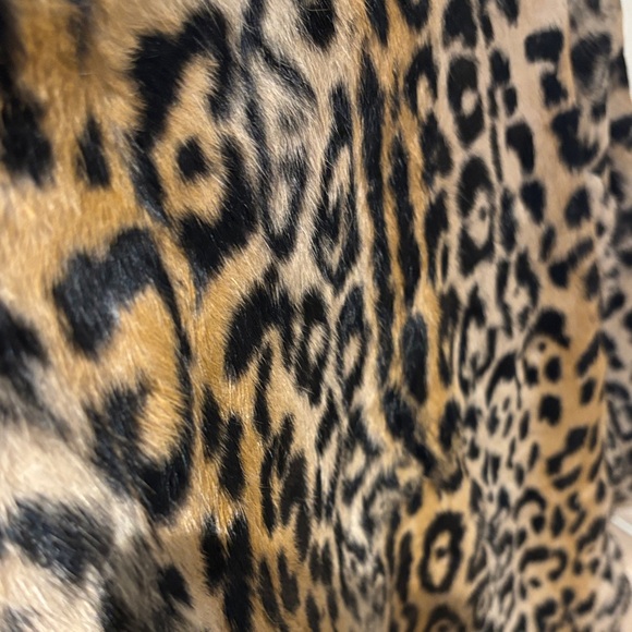 Leopard Print Rabbit Fur Coat - Picture 8 of 8